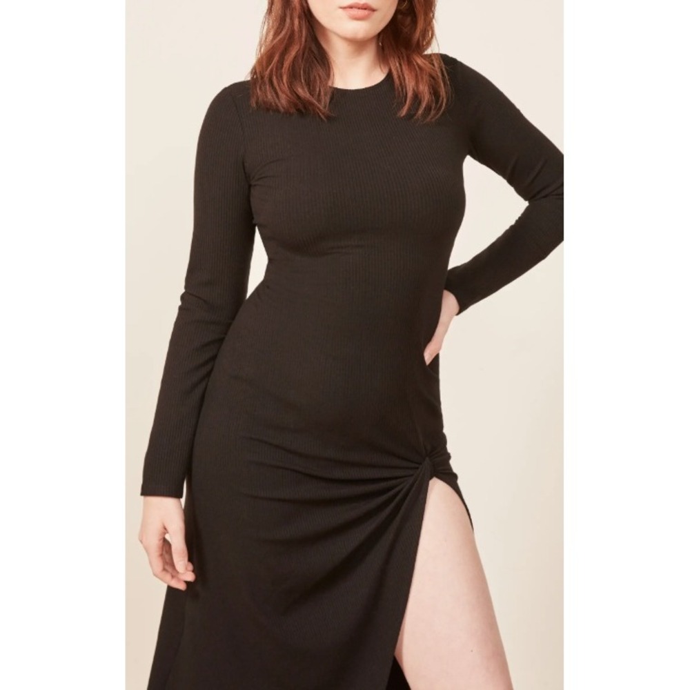 Reformation Piazza Ribbed Dress Size Small - Picture 4 of 8